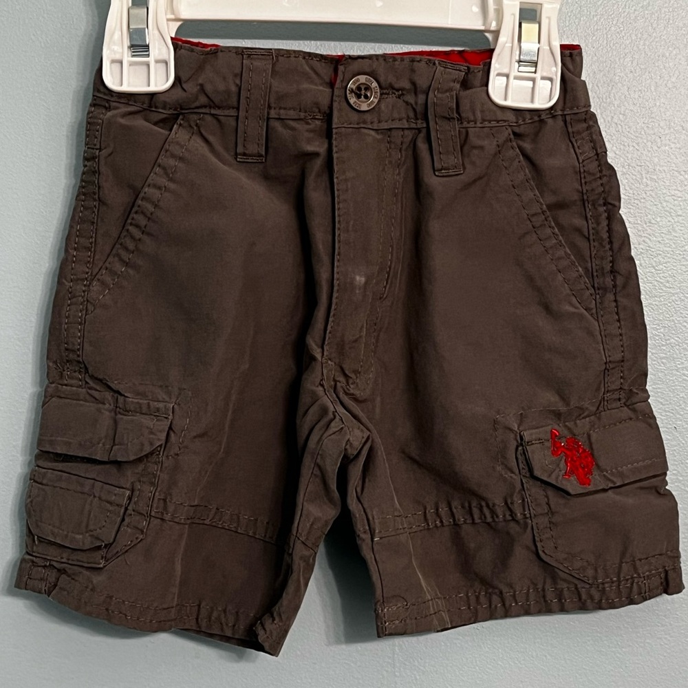 Toddler Boys U.S. Polo Assn 2T Gray Cargo Shorts